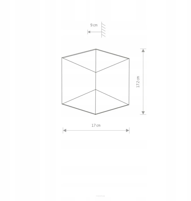 Sieninis šviestuvas Nowodvorski NATYNKOWE - TRIANGLES LED