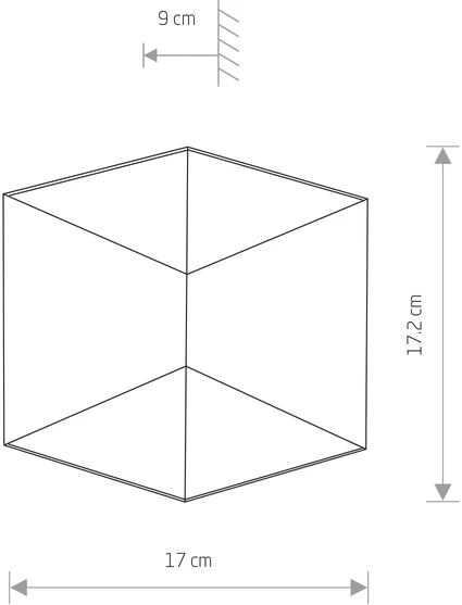 Sieninis šviestuvas Nowodvorski NATYNKOWE - TRIANGLES LED