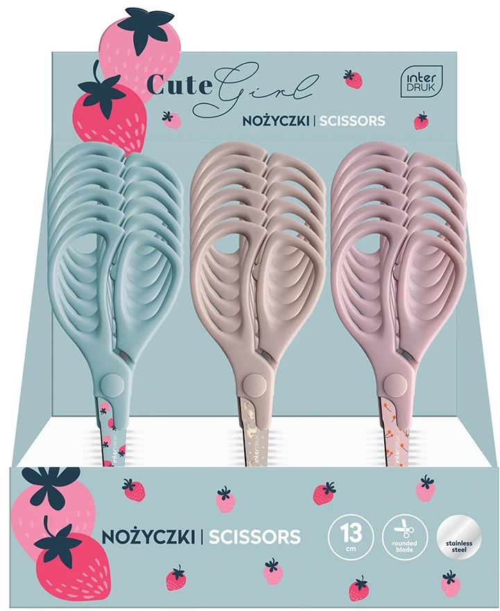 Nożyczki szkolne Interdruk 13 cm