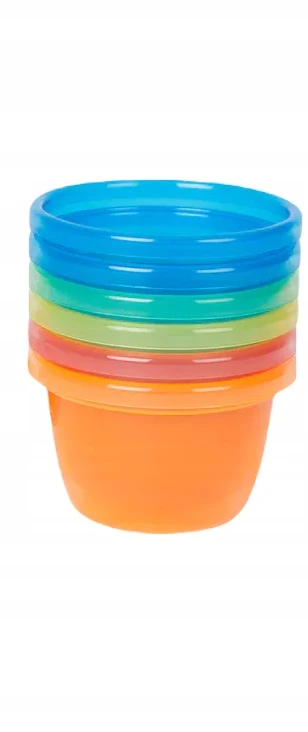 Nuby rinkinys, daugiaspalvis plastikas