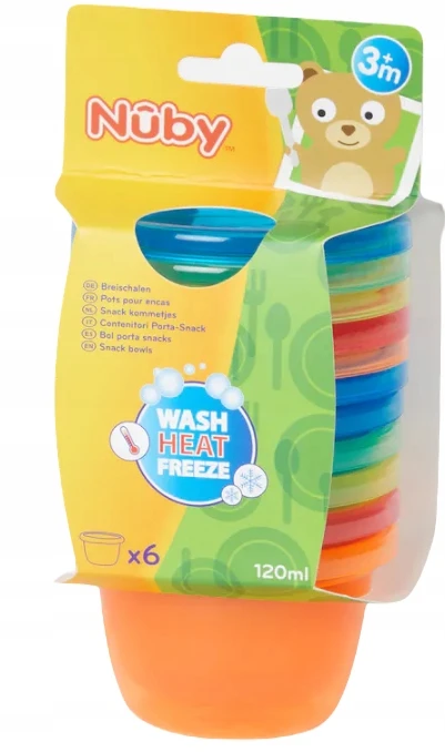 Nuby rinkinys, daugiaspalvis plastikas