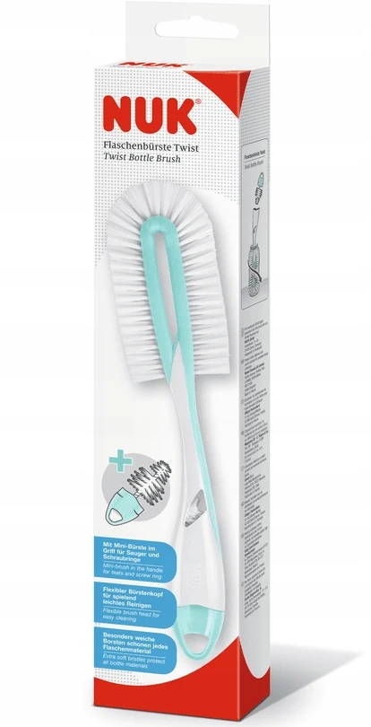 Nuk 256506 SZCZOTKA DO BUTELEK TWIST TURKUS