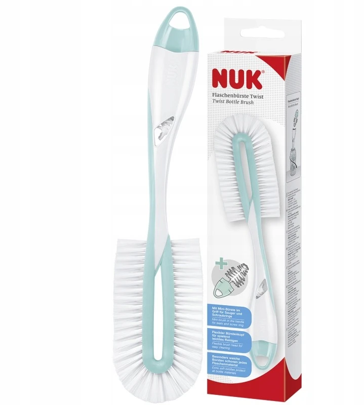 Nuk 256506 SZCZOTKA DO BUTELEK TWIST TURKUS