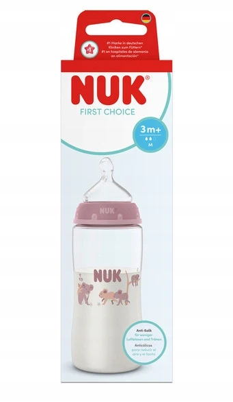 NUK First Choice 300 ml kūdikio buteliukas su temperatūros kontrole Koala