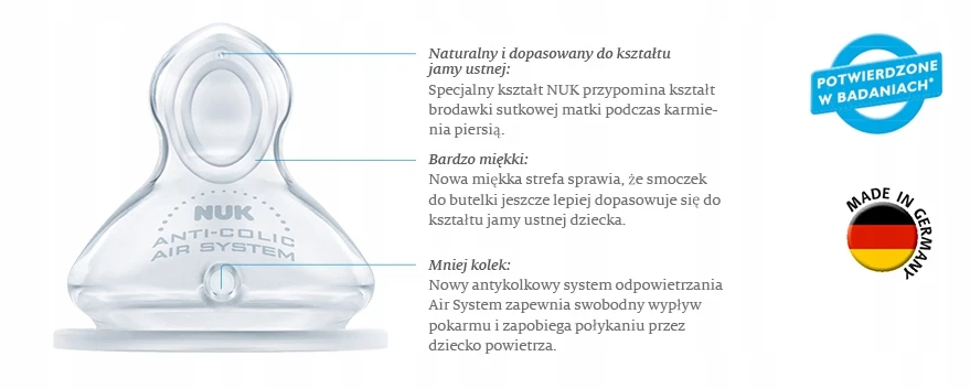 NUK 741926 FC+ PP buteliukas 300 ml su temperatūros indikatoriumi, silikoninis žindukas 0-6 mėn.