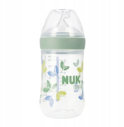 Nuk BOTTLE FOR NATURE 260ml M silikoninis žindukas