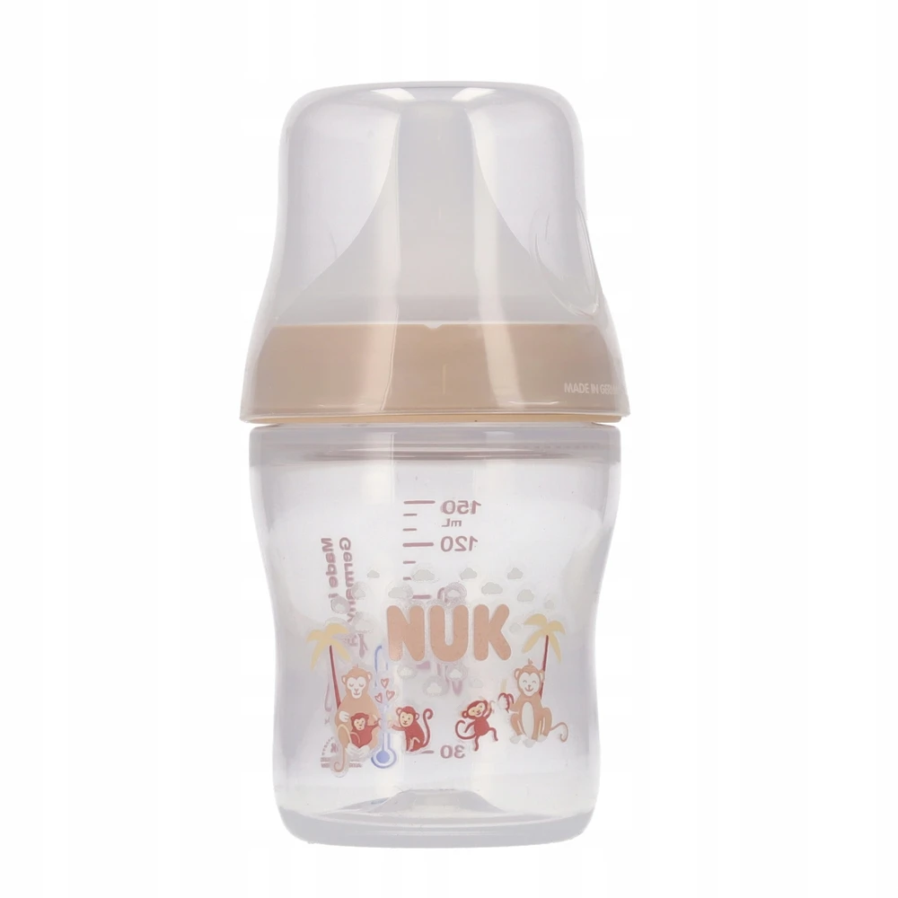 NUK Bottle PP 150ml Perfect Match silikoninis žindukas S Monkey 10215411
