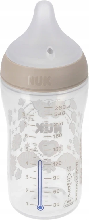 NUK BOTTLE PP 260ml SIL SM M HEARTS 10742026 1/6