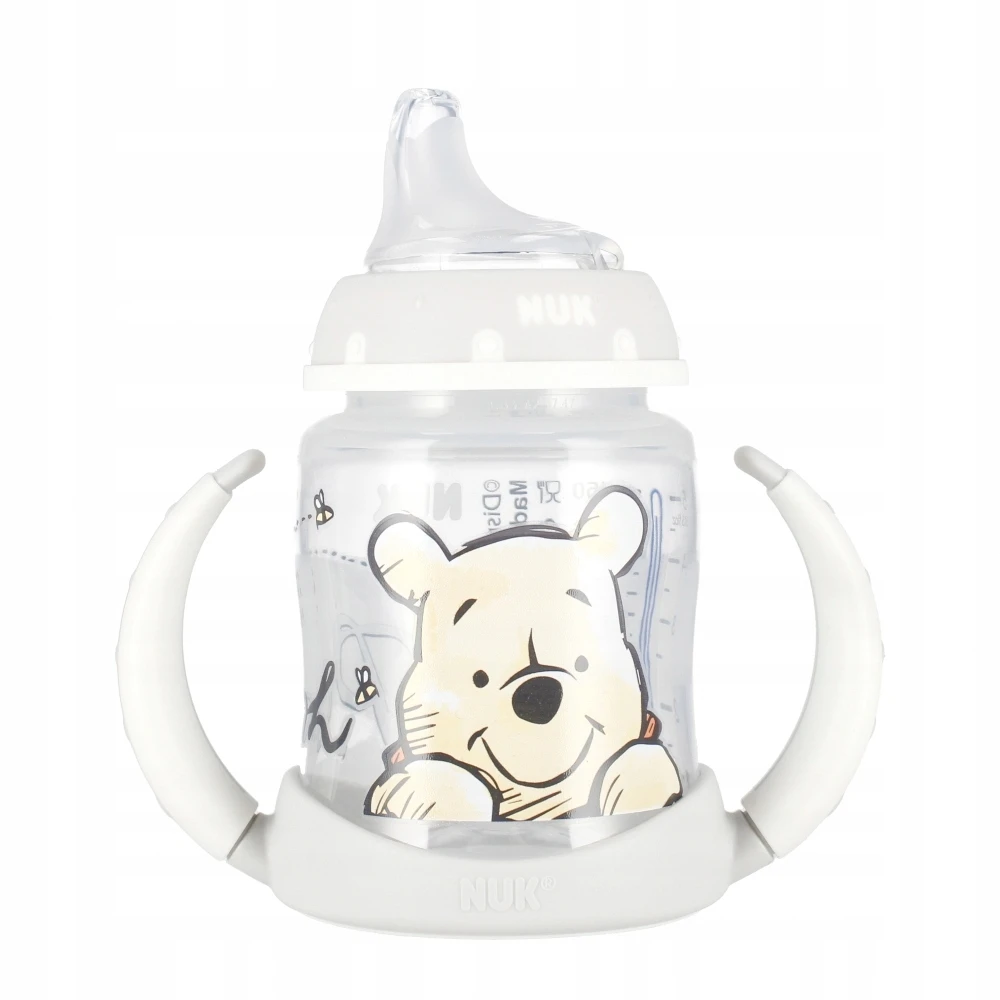 NUK buteliukas 150 ml 6-18m su rankena Pirmas mišinys Mikė 10215340