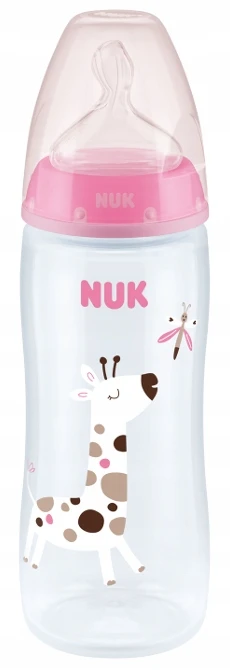 NUK 216248 FC+ PP buteliukas 360 ml su temperatūros indikatoriumi, silikoninis žindukas 6-18 mėnesių XL