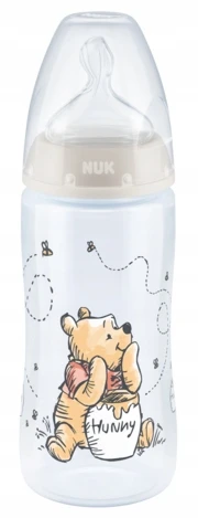 NUK buteliukas FC+ WINNIE THE POOH 300ml. čiulptukas 0-6m M