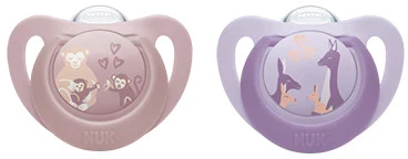 Nuk čiulptukas čiulptukas 2 vnt 18-36m First Choice Monkey/kengaroo Nuk