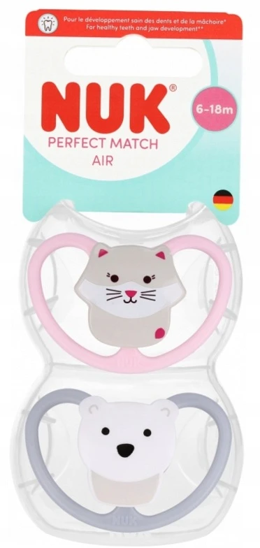 NUK čiulptukas USP 2EL 6-18 PM AIR CAT/MIS 10176340