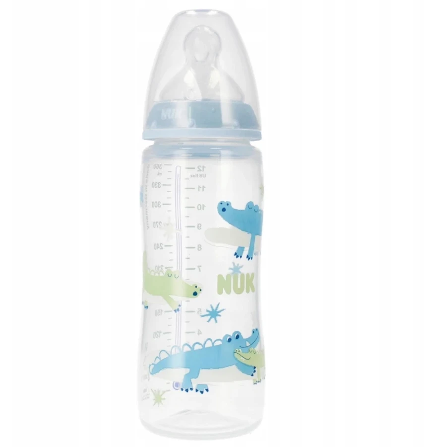 NUK FIRST CHOICE+ BUTELĖLIS ANTICOLIKS SU JUTIKUMU 360ml KASZKA XL 6M+ 6-18