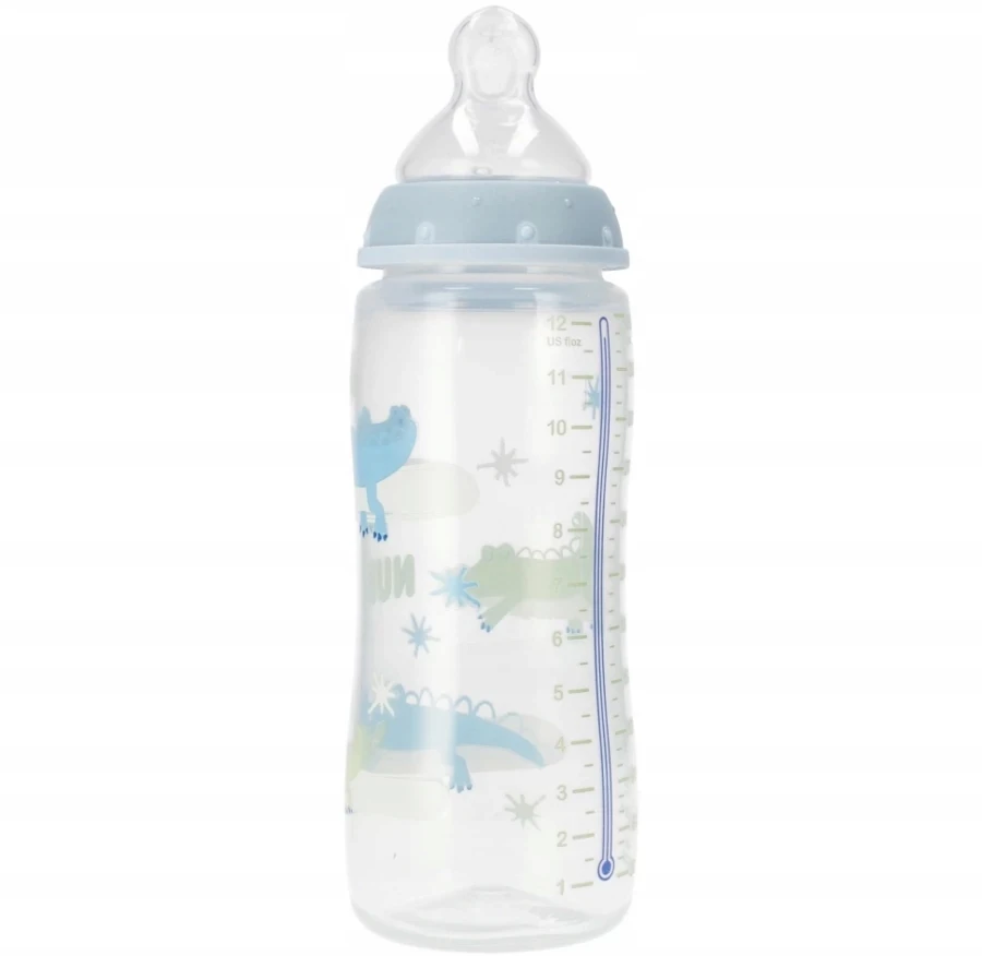 NUK FIRST CHOICE+ BUTELĖLIS ANTICOLIKS SU JUTIKUMU 360ml KASZKA XL 6M+ 6-18