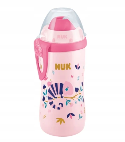 NUK FLEXI CUP KAMELEON vandens butelis su šiaudeliu 300ml