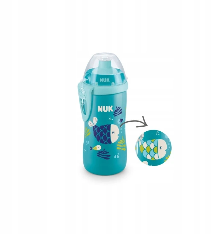 NUK Junior Cup Bottle Chameleon Cup Changes Color 300ml Sportinis snapelis 18m