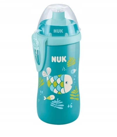NUK Junior Cup Bottle Chameleon Cup Changes Color 300ml Sportinis snapelis 18m