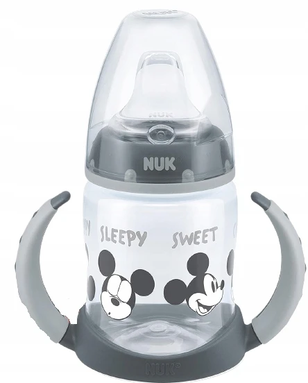 NUK Learner Cup Mickey MUGUS 150 ml temperatūros indikatorius