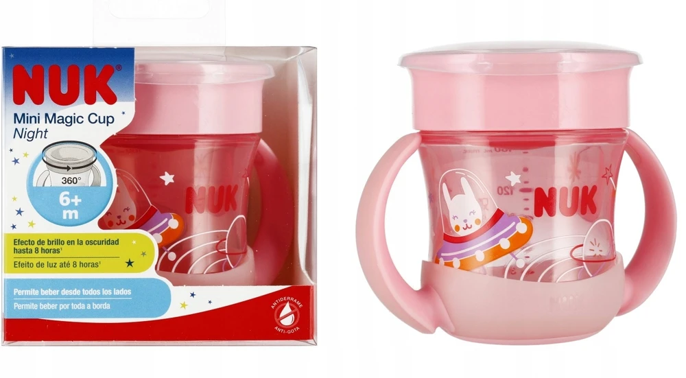 NUK Mini Magic Cup 10751352 Rožinė