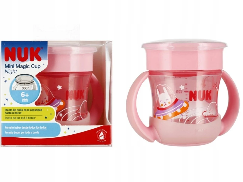 NUK Mini Magic Cup 10751352 Rožinė