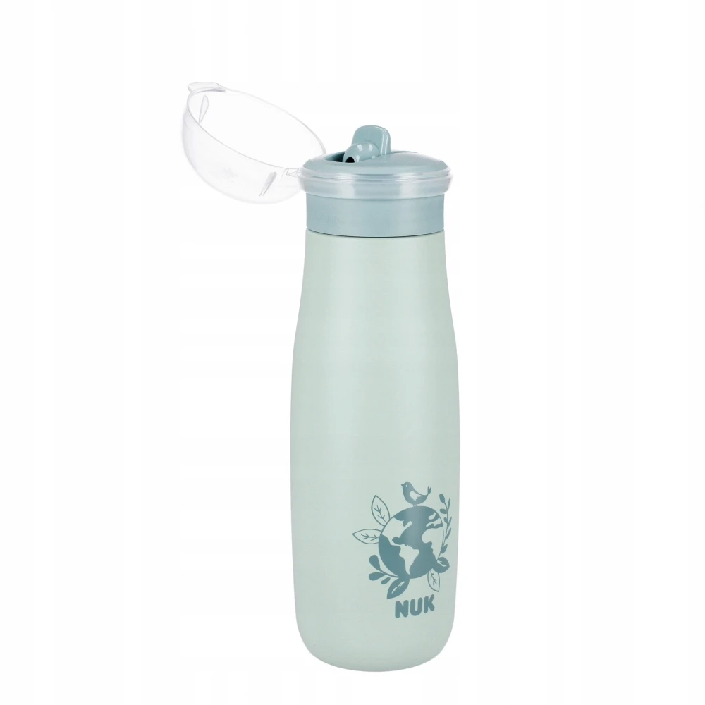 Nuk Mini-me Bidonas su šiaudeliu 500 ml, nuo 12 mėn., žalias