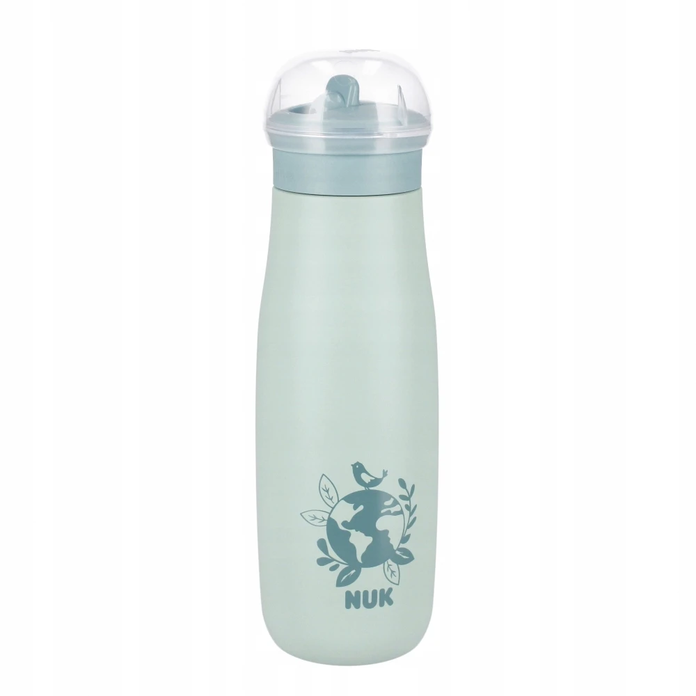 Nuk Mini-me Bidonas su šiaudeliu 500 ml, nuo 12 mėn., žalias