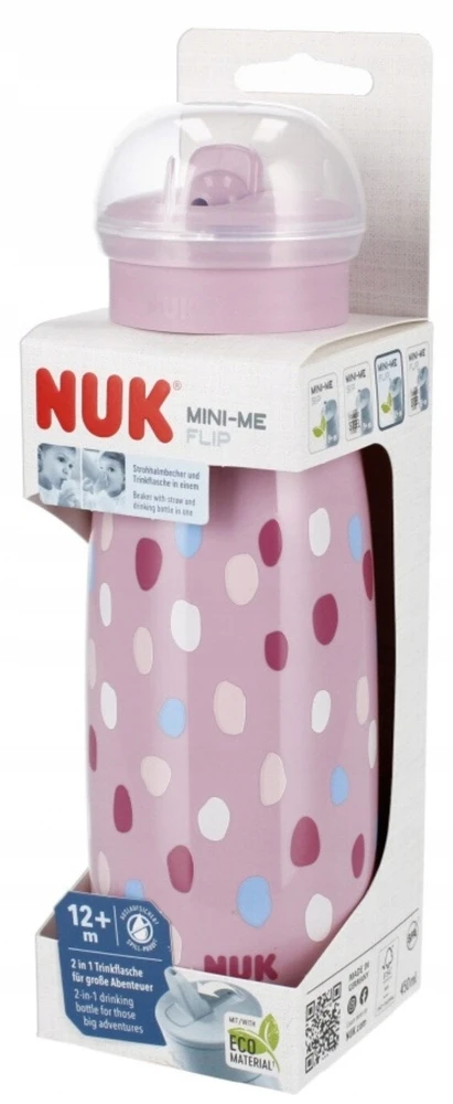 NUK Mini-Me Flip Bottle 10255690 450 ml Rožinė