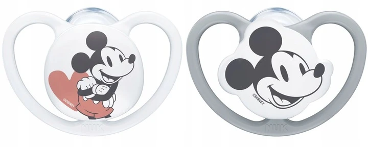 Nuk "minnie Mouse" silikoninis čiulptukas 0-6 mėn. + dėklas