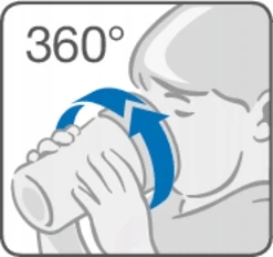 Nuk neišsiliejantis MUGUS mini MAGIC CUP NAKTINIS 360 kandiklis