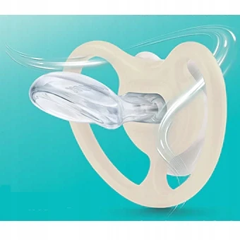 Nuk Perfect Match Air Night silikoniniai čiulptukai 0-6 mėn., šviečiantys tamsoje