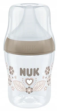 NUK Perfect Match buteliukas 150ml. silikoninis čiulptukas S 0m+