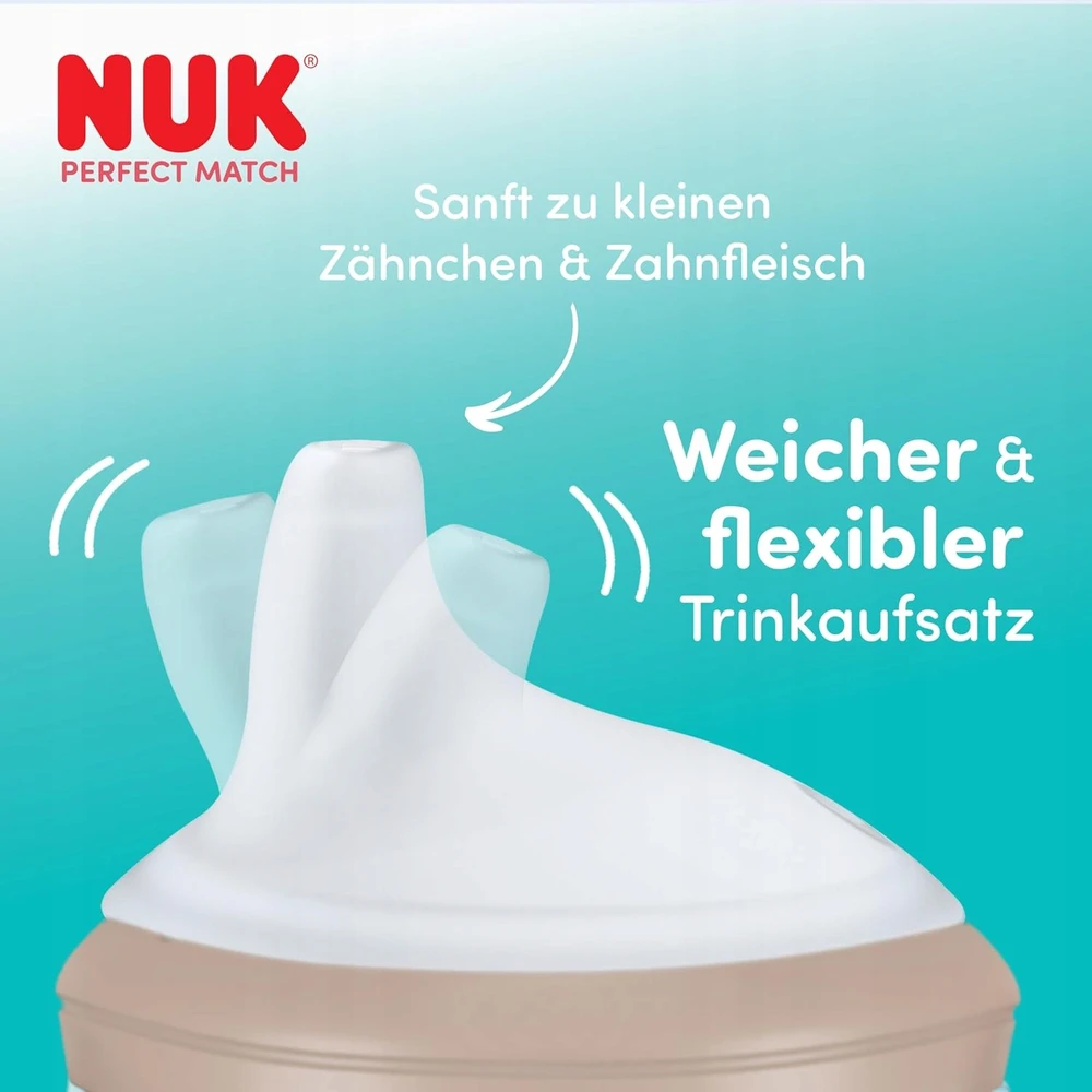 NUK Perfect Match buteliukas kūdikiui | 6 ir daugiau mėnesių | 260 ml Monkey