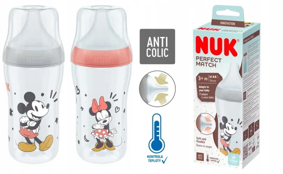 NUK 742036 PP silikoninis buteliukas 260ml MICKEY