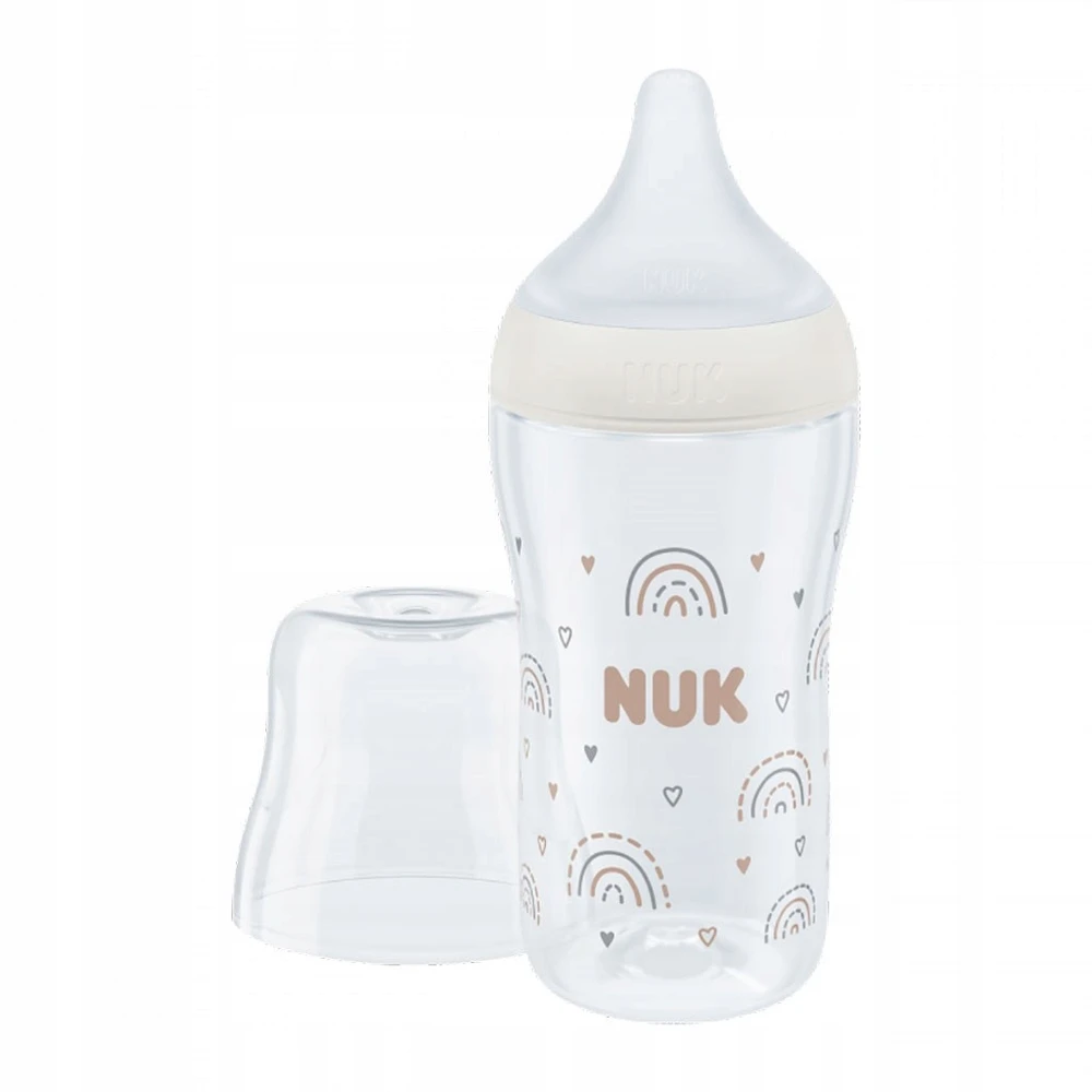 Vaikiškas stiklinis buteliukas NUK Perfect Match su temperatūros kontrole 230 ml