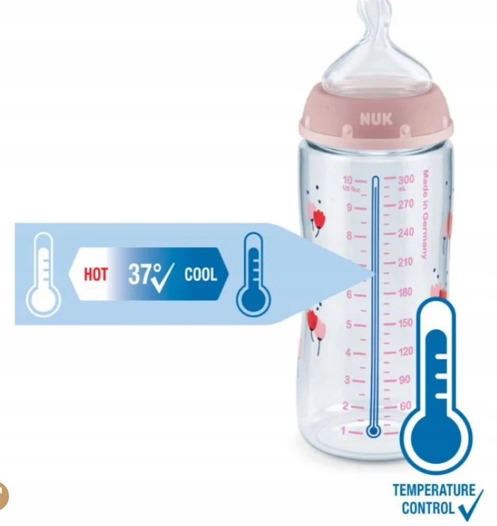 "NUK Perfect Start" buteliukų rinkinys, reguliuojantis temperatūrą 9el.