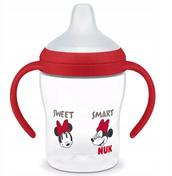 NUK Perfect Match mokomasis kūdikio buteliukas DISNEY Minnie raudonas 150 ml