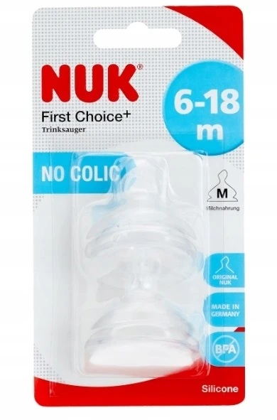 Nuk, Sauger Silicone, Čiulptukas M, 2 vnt