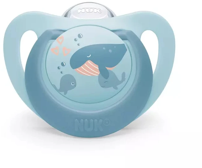 NUK SILICONE RAMINANTIS MUILAS PIRMAS PASIRINKIMAS 6-18m 2vnt VĖŽLIUKAS/BANGINIS