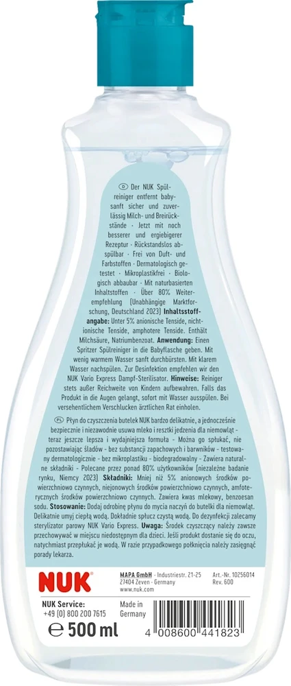 Nuk Skystis buteliukams ir speneliams valyti 500ml 10256014 Nuk