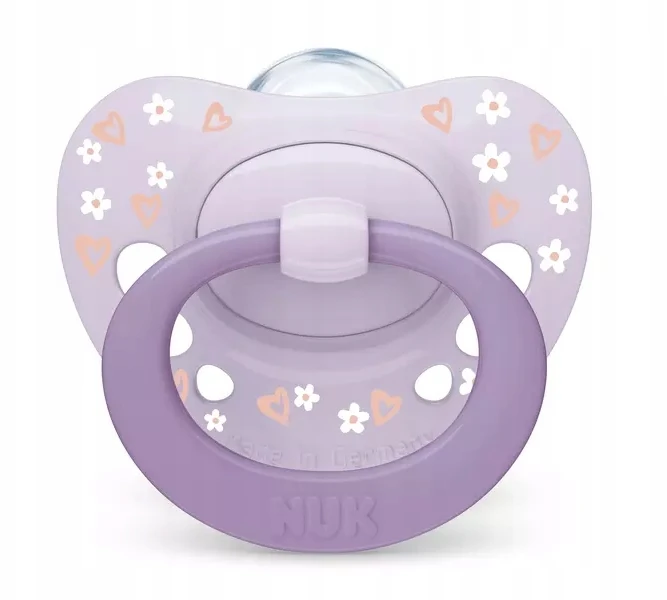 NUK SOOTHING čiulptukas 0-6m CLASSIC DAY&NIGHT LIGHTS AT NIGHT 2 vnt + dėklas