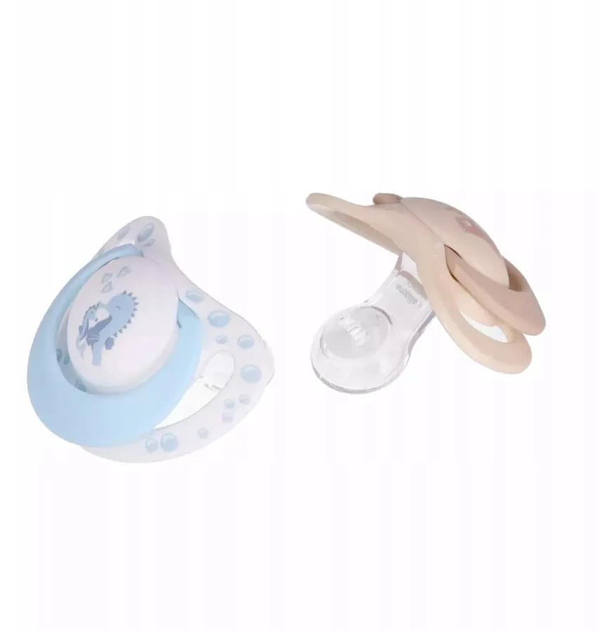 NUK SOOTHING SILICONE čiulptukas FIRST CHOICE 0-6m 2vnt TEDDY SEA HORSE