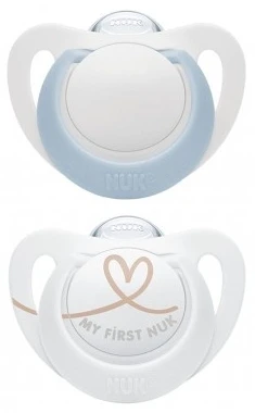 NUK 730713 Silikoninis čiulptukas 0-6 mėnesių STAR 2vnt/dėžutė