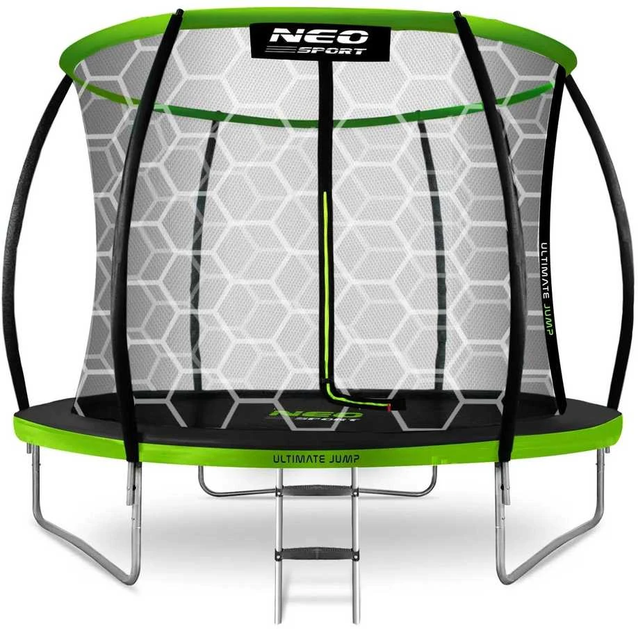 Nukido 10 pėdų / 312 cm profiliuotas sodo batutas su vidiniu tinklu „Neo-Sport“
