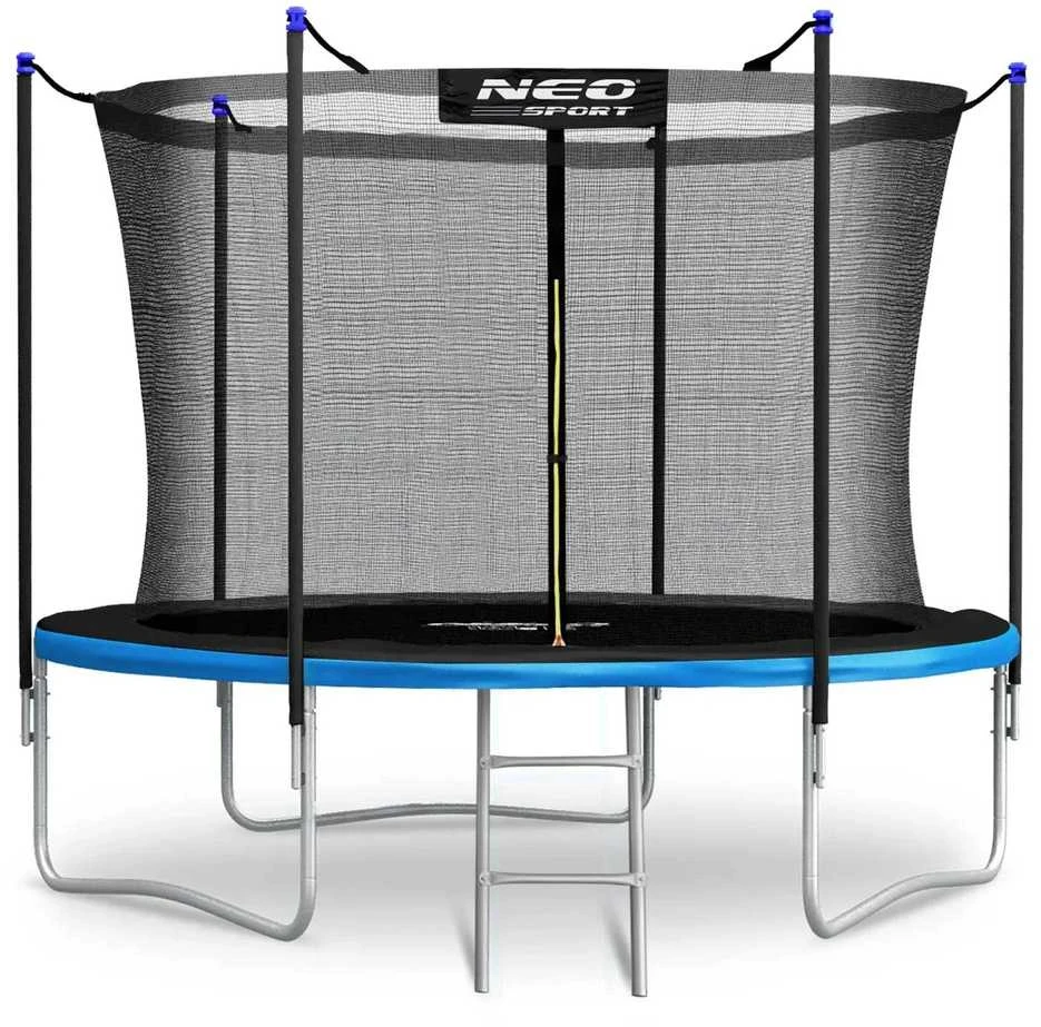 Nukido 8 pėdų / 252 cm sodo batutas su vidiniu tinklu ir kopėčiomis „Neo-Sport“