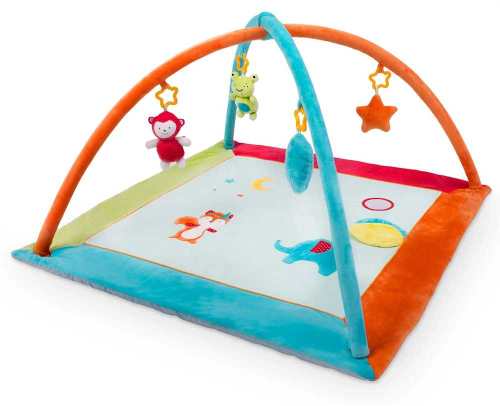 Nukido Interaktyvus edukacinis kilimėlis „Ricokids“ – gyvūnų tematika, 90 x 45 cm
