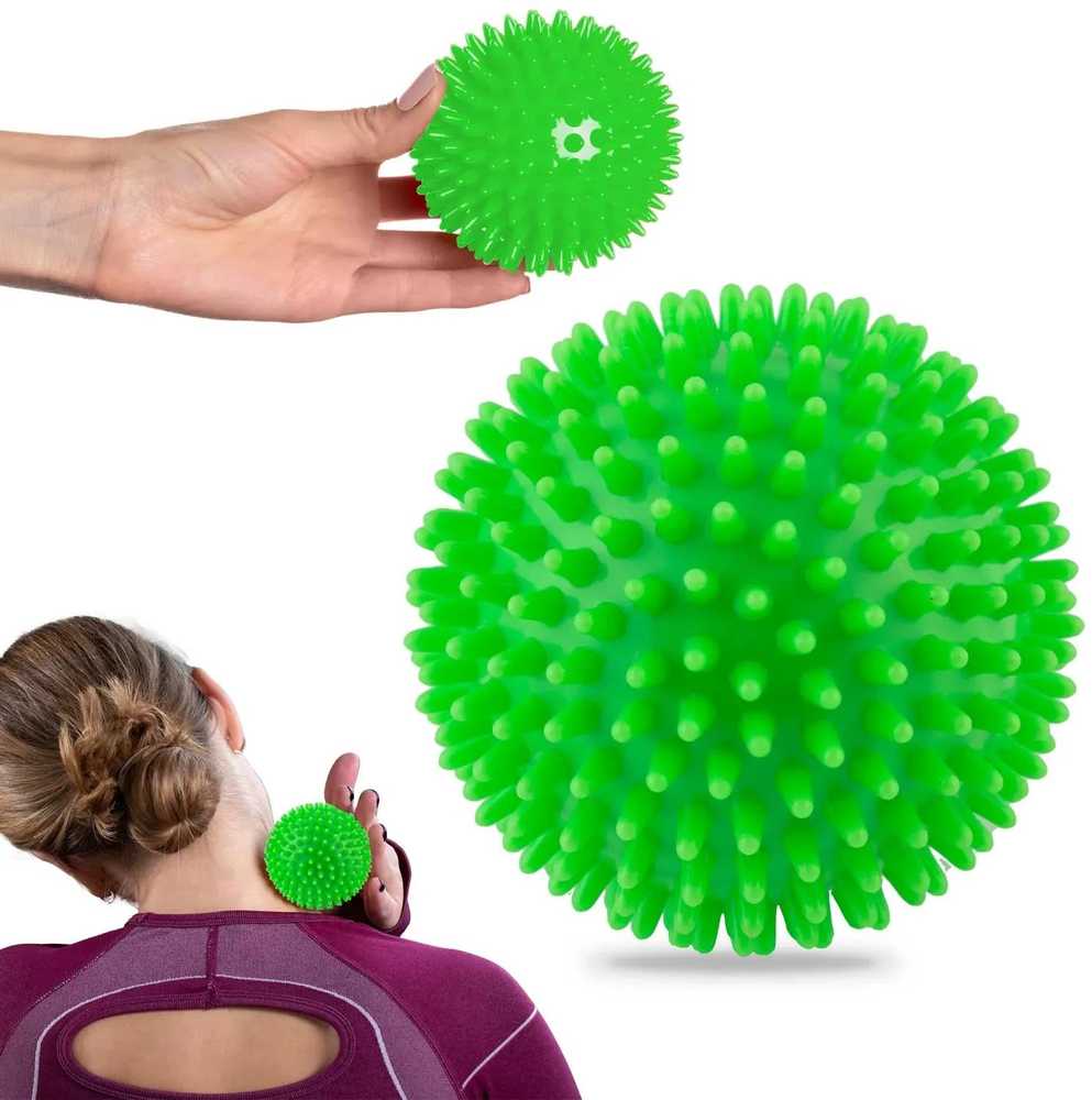Neo-Sport Nukido Masažo ir fitneso kamuolys 9 cm NS-957 žalias