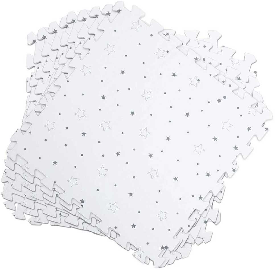 Ricokids Nukido Putplasčio dėlionės kilimėlis žvaigždės 50 x 50 cm 9 vnt.
