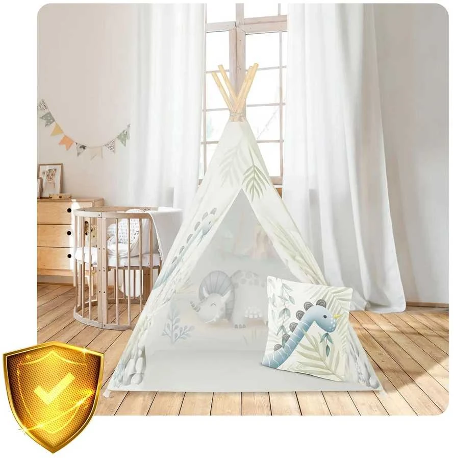 Nukido tipi palapinė vaikams – dinozaurai