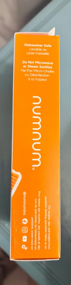 NumNum stalo įrankiai vaikams GOOtensil silikoninis Numnum arbatinis šaukštelis 2 vnt su dėklu